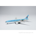 Scale 1/200 Korean Air Boeing777-2b5 (ER) Hl-7752 Model 38cm Length Light Blue Color Metal Die-Cast Airlines Plane Model